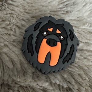 Black Tibetan Mastiff Shoe Charm 5/$20